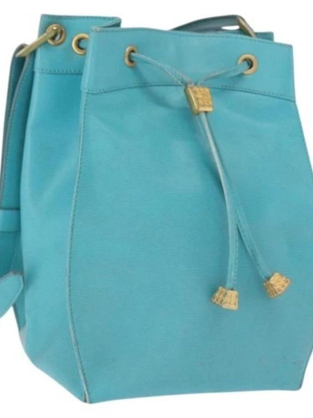 Christian Dior Shoulder Bag Leather Light Blue Auth - Picture 1 of 16
